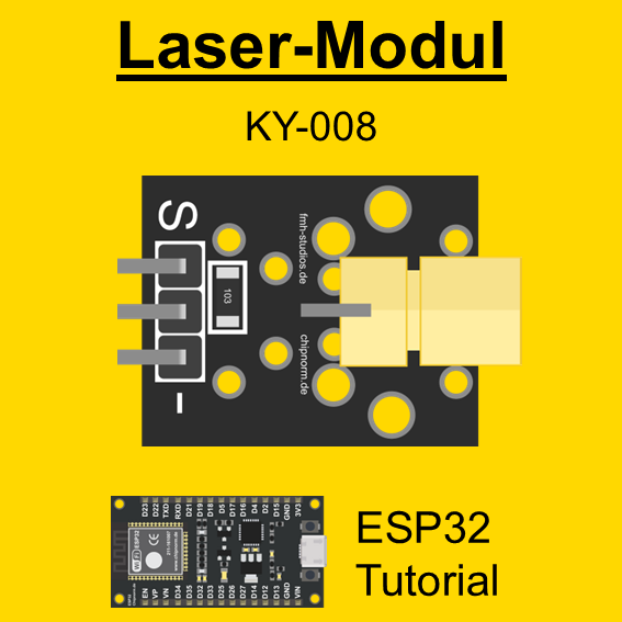 Mikrocontroller - ESP32 - ESP - Arduino - Programmierung - Code  - Software - Programm -  - Laser-Modul KY-008 - ESP32 - Laser - empfänger - Laserempfänger - Receiver