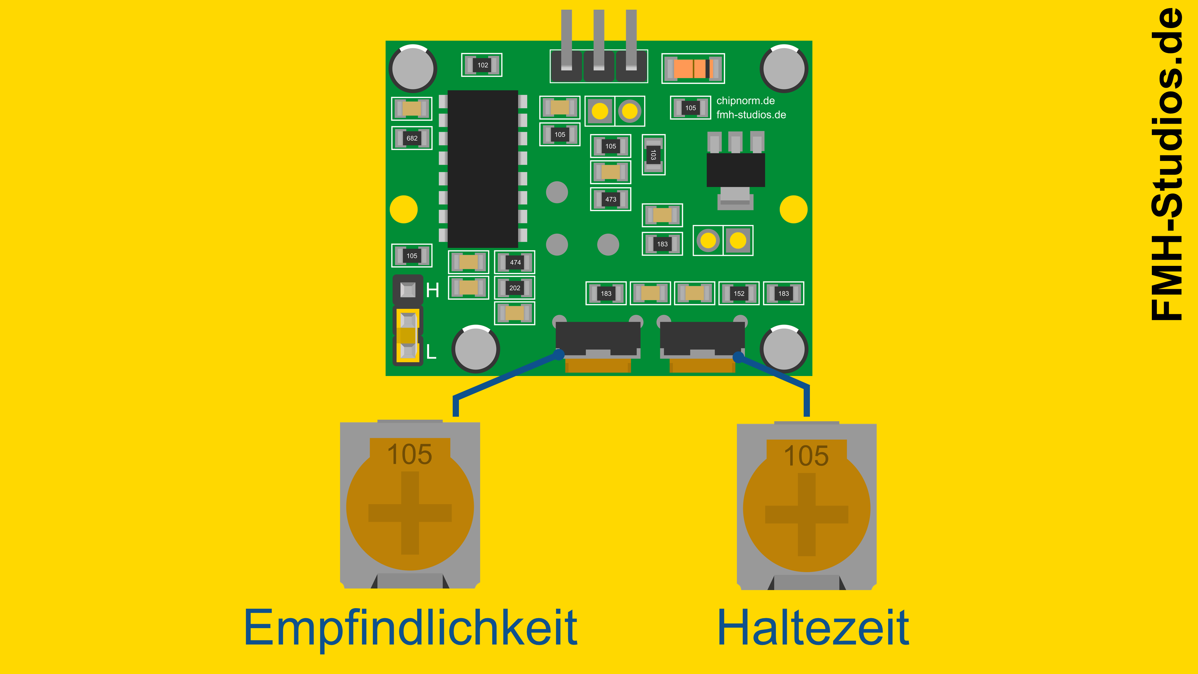 Mikrocontroller, ESP32, Bewegungssensor, Tutorial - HC-SR501, PIR-Sensor, Infrarot-Sensor, Bewegungsmelder, Alarmanlage, Passive Infrarot, Bewegungserkennung, Bewegung, Lichtschranke - Potentiometer - Sensitivity - Delay Time - Reichweite