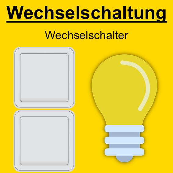 Elektrik - Installationstechnik - Elektroinstallation - Elektriker - Praxis - Praktisch -  - Wechselschaltung - Wechselschaltung Wechselschalter