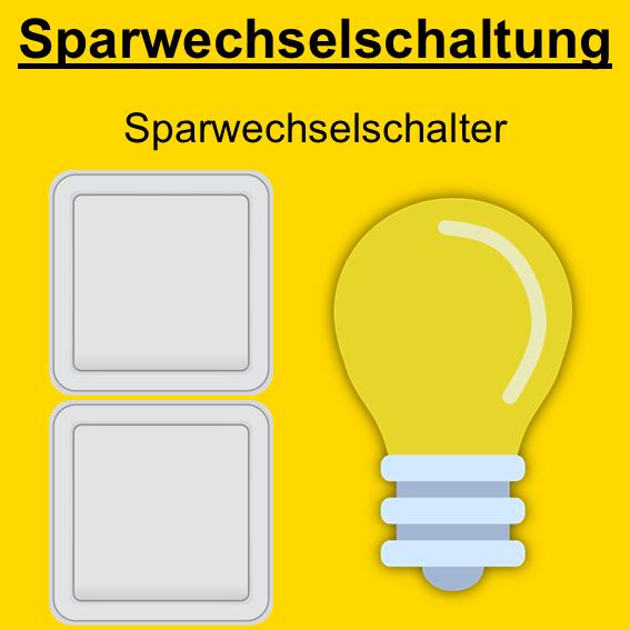 Elektrik - Installationstechnik - Elektroinstallation - Elektriker - Praxis - Praktisch -  - Sparwechselschaltung - Kreuzschaltung Kreuzschalter Schalter